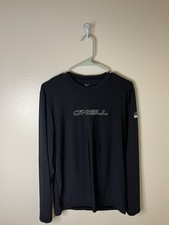 O Neill Black 50 Ultra Protection Rash Guard Long Sleeve Men s Small