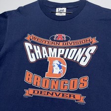VTG 1996 Denver Broncos Shirt - Western Division Champions - DEADSTOCK - Mens XL