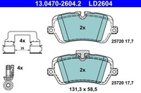 Bremsbelagsatz Scheibenbremse Hinten Ate 130470 26042 FÜR Land Rover BremsbelÄGe