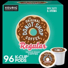 The Original Donut Shop Regular Coffee, Keurig K-Cup Pod, Medium Roast, 96 Count