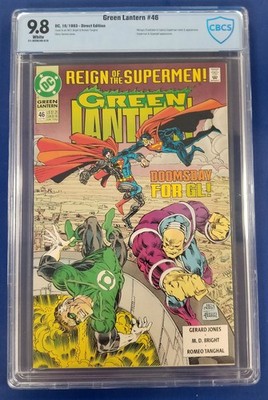Green Lantern #46 DC 1993 CBCS 9.8 NM/M Reign Of The Supermen Tie-In Superboy