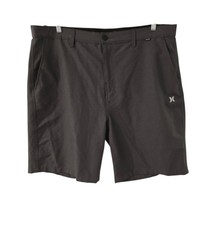 Hurley Hybrid Spacedye Walk Shorts Bermuda Gray Stretch Casual Mens 40 NEW NWOT