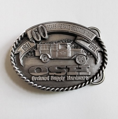 #ad BELT BUCKLE ORCHARD SUPPLY 60th Anniversary Ltd Edition 1430 2500 2 3 8quot;x3 1 4quot; $16.35