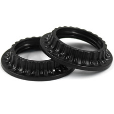 2PCS E26 Lamp Shade Collar Rings Black Shade Retainer Replacement