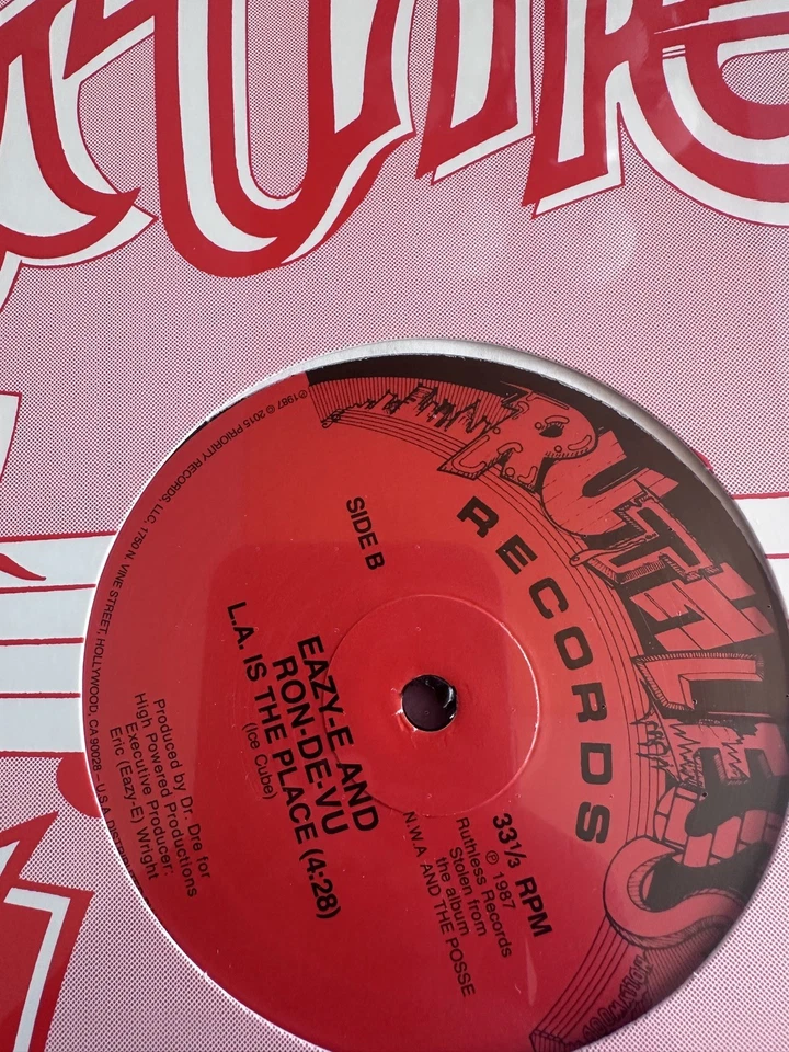 Eazy-E – Boyz-N-The-Hood / Eazy-Duz-It 12” Vinyl | Ruthless Records| SEALED MINT - Image 2 of 3