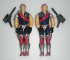 Cobra Twins Tomax & Xamot Figure Set 1985 G.I. GI Joe 3.75 ARAH *99% Complete