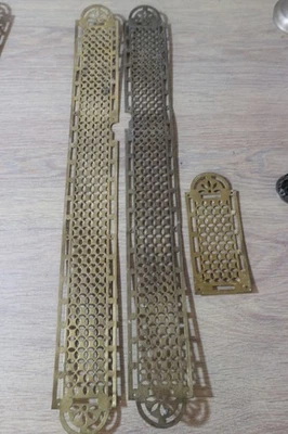 lot de 3 plaques de propreté en laiton 52cm - Photo 1/4