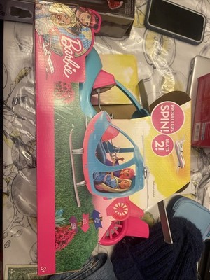 Barbie Helicopter Dreamhouse Adventures, Pink & Blue Spinning Rotor FWY29 NIB