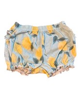 Carter  s Baby Girl Ruffle Back Lemon Print Cotton Diaper Cover Bloomers Size 12M
