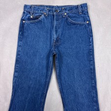 Vintage Levis 517 Jeans Men 32x32 Blue 80s Orange Tab Bootcut Made USA Tag34x33