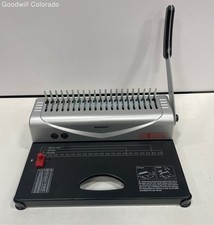 MakeEasy Silver Black Comb Binding Machine Punch Bind ≤450 Sheets
