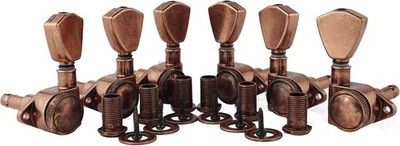Guyker Guitar Locking Tuners (3L + 3R Handed) - 1:21 Models Rear Lock String ...