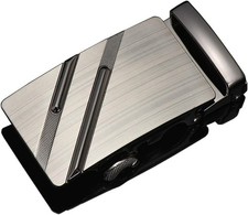 Men's 40mm Ratchet Belt Buckle Only for 1 3/8 Slide Belt Strap Automatic Leather