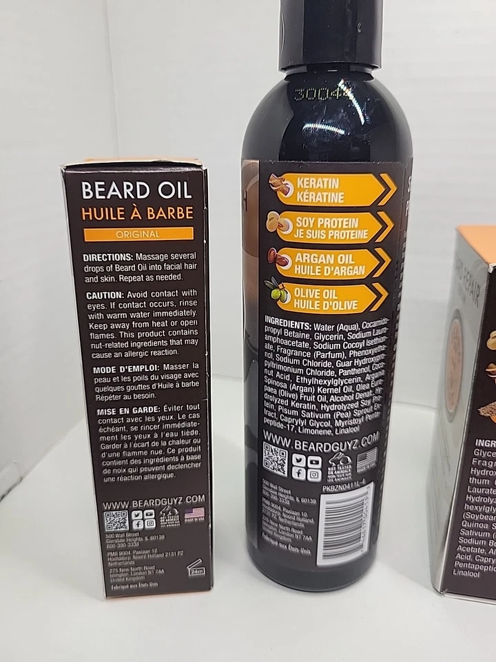 Beard Guyz 4 лот комплект масло для бороды, стирка, сыворотка и бальзам новый! - Изображение 4 из 4