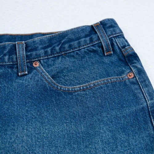 Mustang Jeans Mens 46x28 (44x25 actual) Straight Fit Dark Blue Wash Denim Pants - Picture 4 of 12