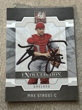 MAX STASSI IP AUTOGRAPH 2009 DONRUSS ELITE #16 ASTROS A'S ANGELS WHITE SOX