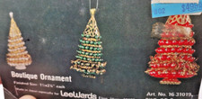 LeeWards MINI TREES Red/Green/White Makes 3 Sequin Bead Christmas Ornament Kit