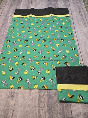 Standard Size Handmade Pillowcase Set Of 2 Looney Tunes Bugs Bunny Daffy 
