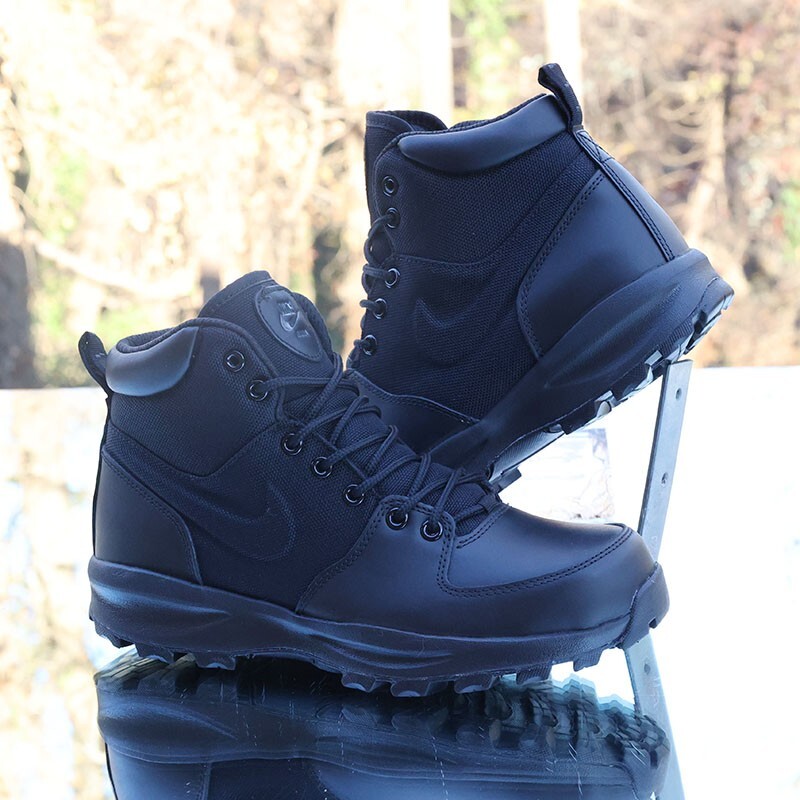 Nike Manoa ACG Black Leather Boots Men’s Size Textile Custom 456975-001