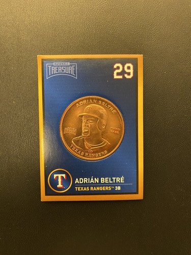 2018 BASEBALL TREASURE BRONZE COIN TEXAS RANGERS ADRIAN BELTRE HOF Hall ...