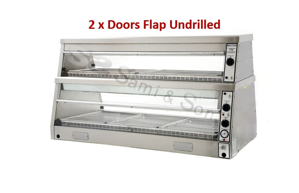 ARCHWAY CHICKEN DISPLAY WARMER CABINET HD5 HD3 MODEL CLEAR WINDOW DOOR FLAPS X 2