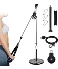 Professional Fitness LAT Pulley Cable System Weight Training Strength Exercise