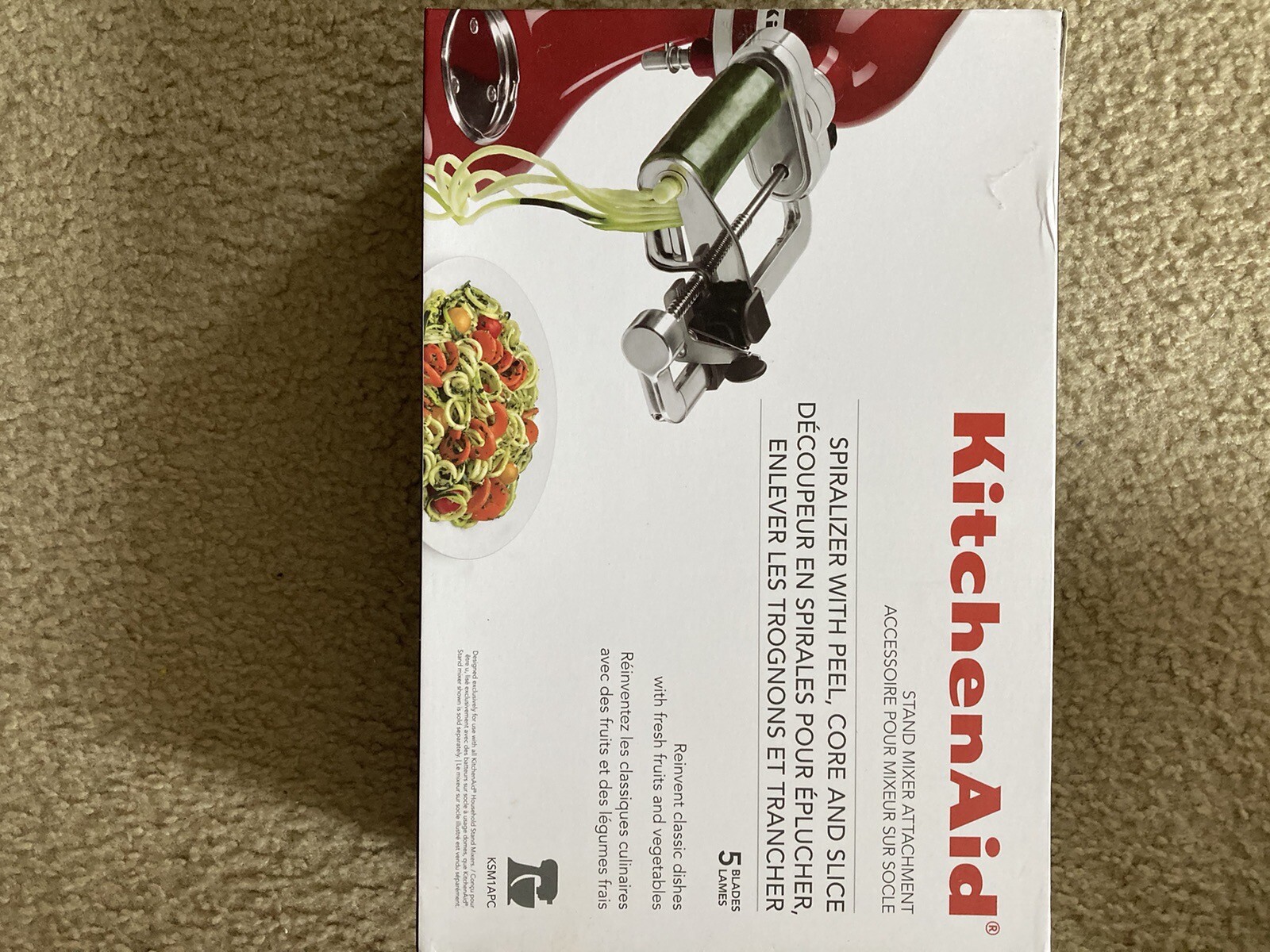 KitchenAid RKSM2APC 7Blade Spiralizer Plus with Peel, Core & Slice Attachment 883049477909 eBay
