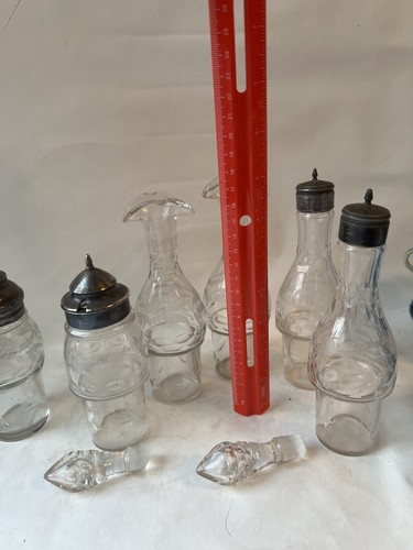 Juego de cruet de placa de plata estilo victoriano antiguo - Imagen 17 de 24