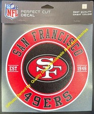 SAN FRANCISCO 49ERS   AUTHENTIC NFL Sticker Car Van SUV Decal 8" x 8" Gift   