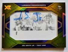Irv Smith Jr XR 08/10 2019 Luminous Endorsements XR Blue Auto RC Gold ON CARD