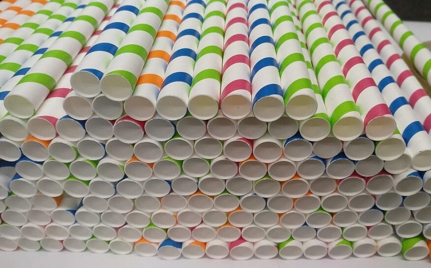 SUMTASA SMOOTHIE JUMBO Straws 12mm x 240mm, THICK BUBBLE TEA PAPER STRAWS MULTICOLOUR