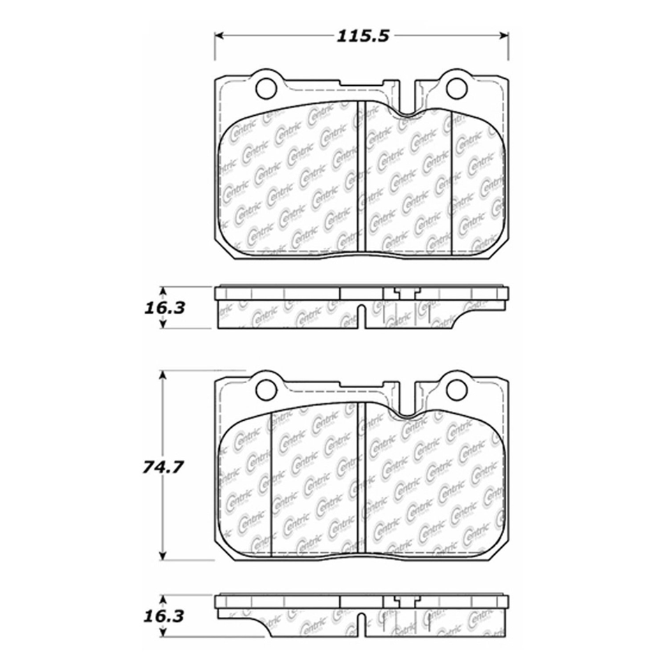 PowerStop Brake Pad Set | 1993–1994 Lexus LS400 (Z23-612)