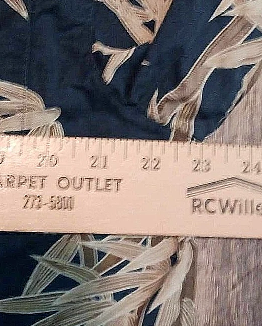 Camisa Hawaiana Jaxx Jaxx Para Hombres Mediana Azul Bambú Manga Corta Abotonada Seda Foto 4 de 4