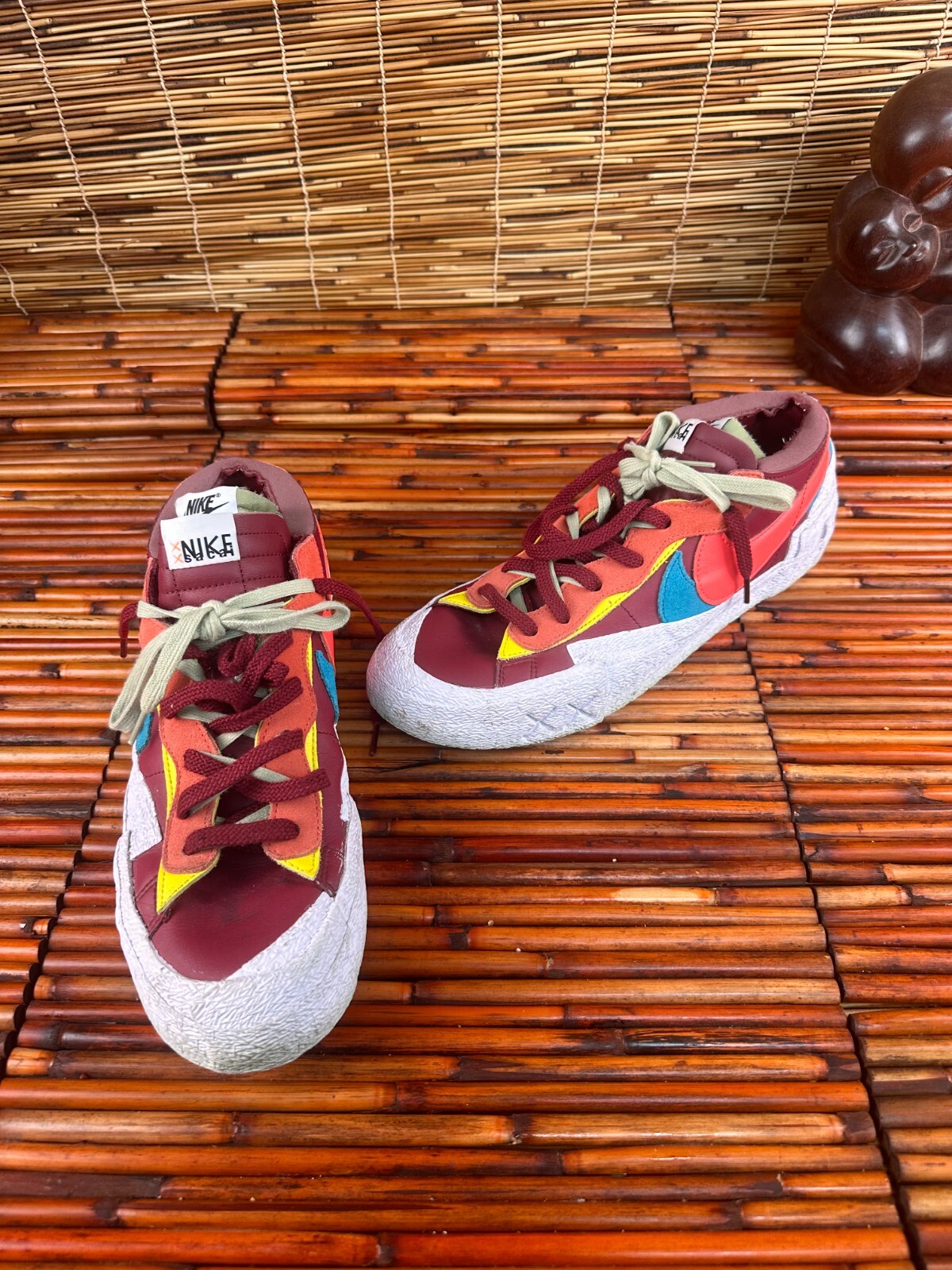 SACAI X NIKE Nike Blazer Low x KAWS x Sacai Team Rosso DM7901 600 Taglia 11