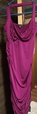 FOREVER 21 Women Dress Purple bodycon halter size Large New & Stunning