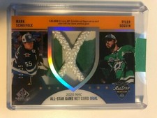 20-21 Upper Deck SP Game Used MARK SCHEIFELE TYLER SEGUIN #ASNC-SS Net Cords /15