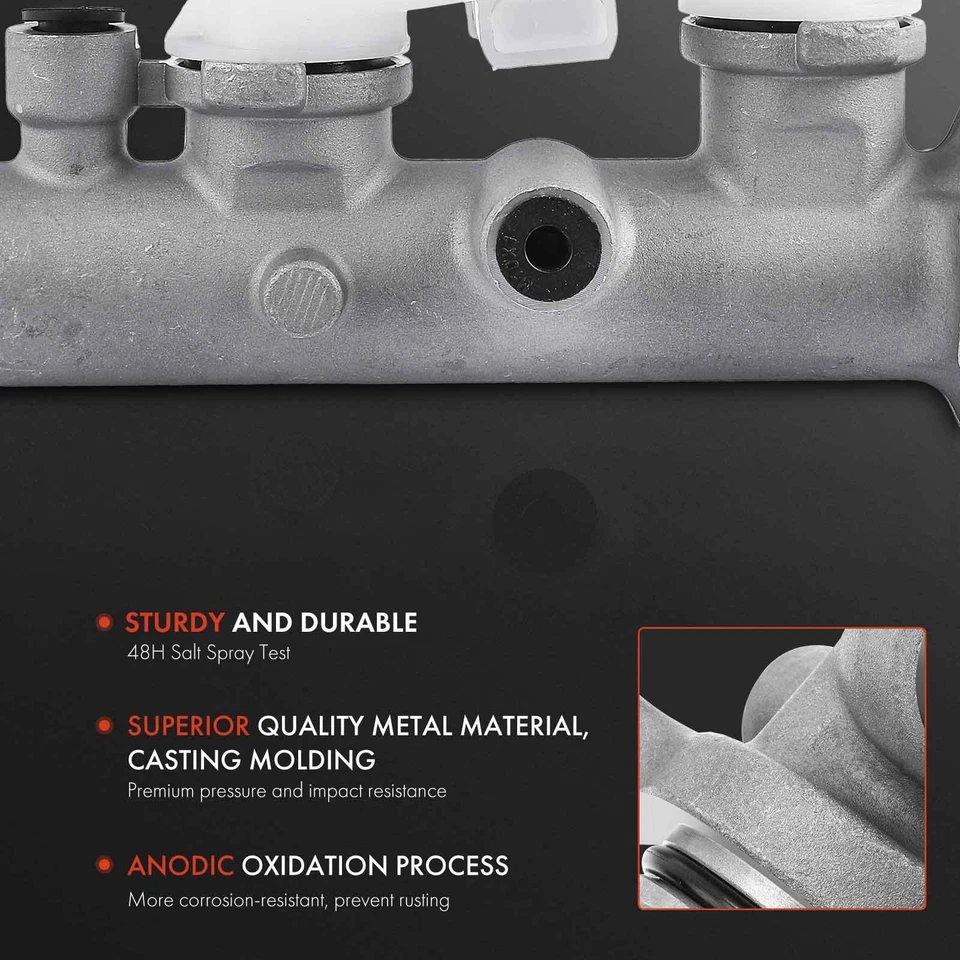 Cilindro maestro de freno con depósito para Nissan Sentra 1995-1999 200SX 4 ruedas ABS Foto 3 de 4