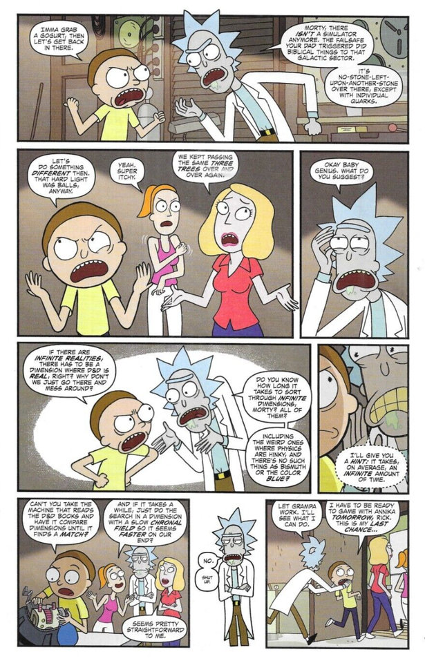 Rick And Morty Comic 3 Dungeons and Dragons Cover A First Print 2018 ...