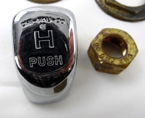Nos Chicago Faucet Co Chi Fau Co Vintage Hot Push Handle Parts