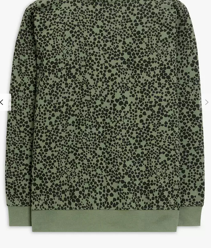 ANYDAY Heart Animal Print Sweatshirt, Khaki Size John Lewis RRP £25.00 CA742 image 10