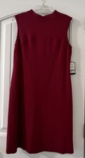 Nine West Womens Red Sleeveless Sheath Dress Size 6