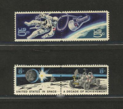 U.S. Space Exploration - Space walk & Lunar rover - United States postage stamps