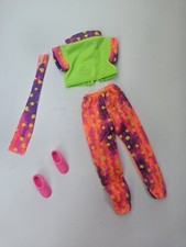 Mattel Barbie Rollerblade Outfit Fashion From The 1990s Lime Green Vintage