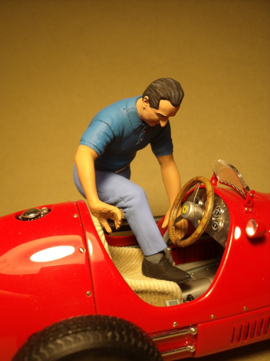 FIGURINE 1/18 Ascari Driving Ferrari 500 Vroom Pour Cmr Cmc