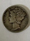1942 Mercury Winged Liberty Head Dime United States Silver Coin