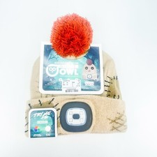 Night Owl by Night Scope Kids Rechargeable LED Knit Pom Beanie Hat Scarecrow