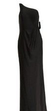 CITY STUDIO Size 1 Juniors One Shoulder Gray Sleeveless Maxi Sheath EveningDress