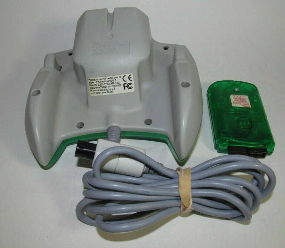 Mando a distancia oficial OEM Sega Dreamcast verde transparente con VMU - BATERÍAS NUEVAS Foto 2 de 4