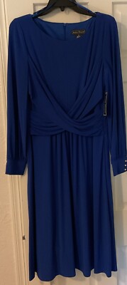 Jessica Howard Long Sleeve Dress Royal Blue Size 12 New | eBay Jessica Howard Long Sleeve Dress Royal Blue Size 12 New | eBay