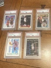 Lot Of 5 PSA 9 graded Michael Jordan Cards, All Mint 1991 Skybox 1993 Topps Gold